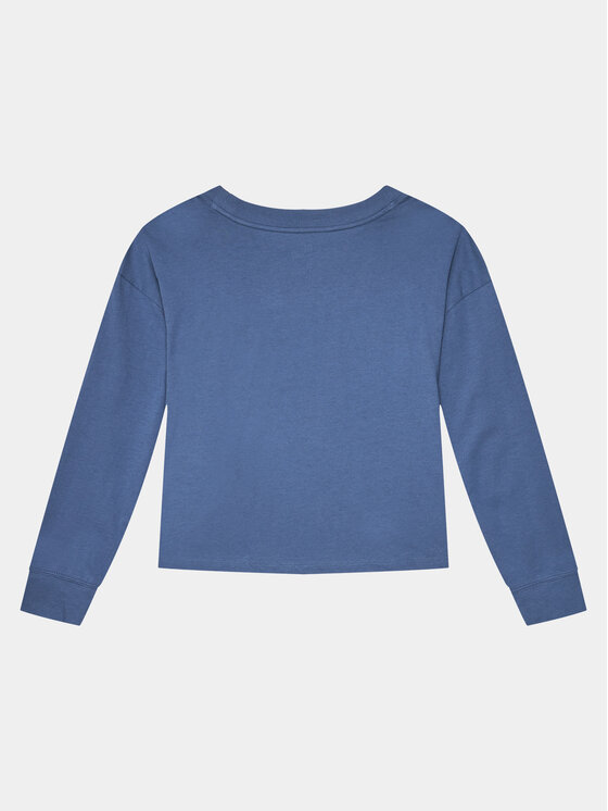 Gap Gap Majica dugih rukava 788206-03 Plava Regular Fit