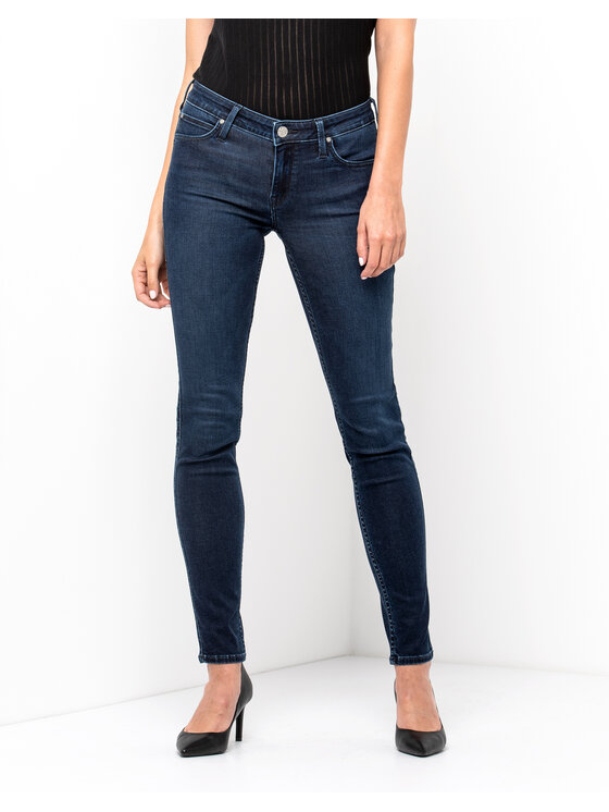 Lee Lee Jeansy Scarlett Polished Indigo Granatowy Skinny Fit