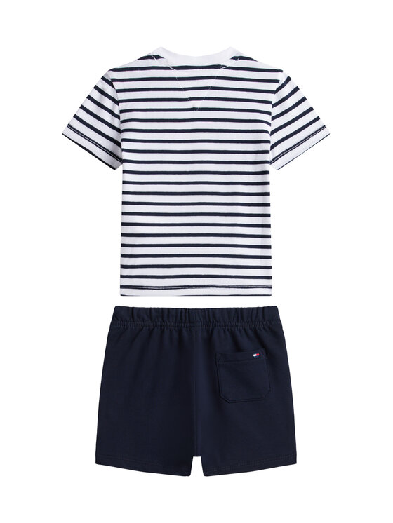 Tommy Hilfiger Tommy Hilfiger Set tricou și pantaloni scurți Essential KN0KN02379 Bleumarin Regular Fit