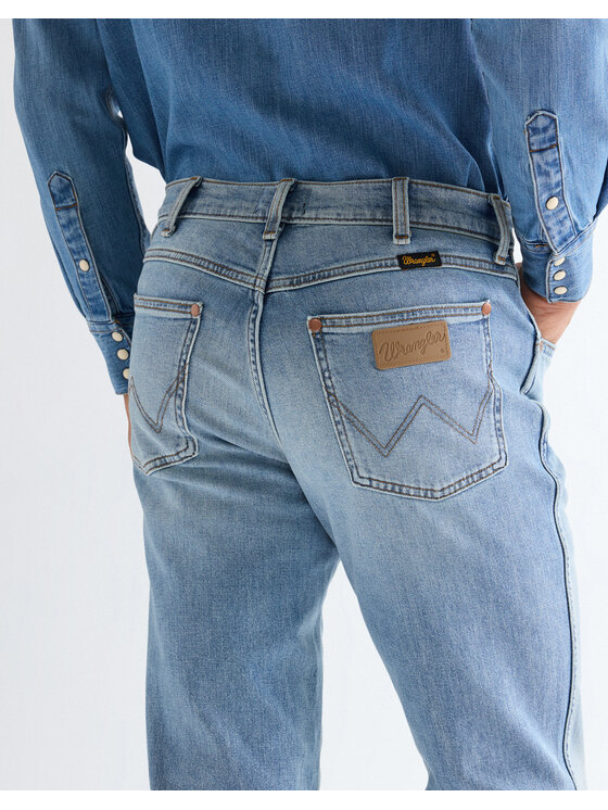 Wrangler Wrangler Jeansy WRANCHER Niebieski Bootcut Fit