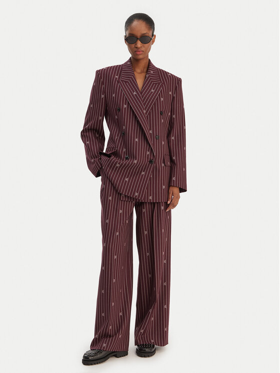 HUGO HUGO Штани з тканини Haviri 50554419 Бордовий Relaxed Fit