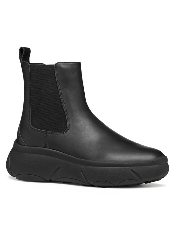Geox Geox Gležnjarji Chelsea D Nebula 2.0 X D56NHB 00085 C9999 Črna