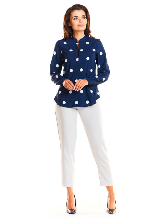 Awama Awama Košeľa A239 Tmavomodrá Basic Fit