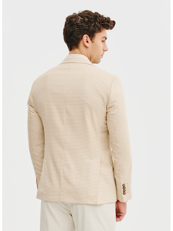 Pako Lorente Pako Lorente Marynarka P25SF-3X-002 Beżowy Slim Fit