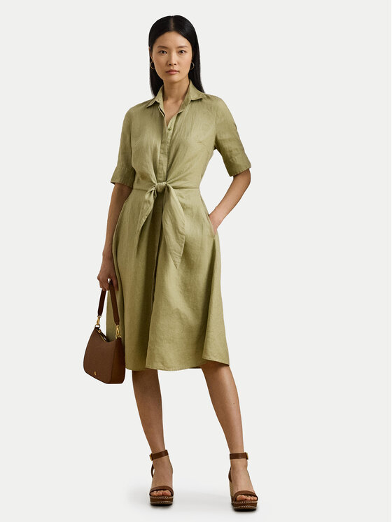 LAUREN RALPH LAUREN LAUREN RALPH LAUREN Košilové šaty 200905667015 Zelená Regular Fit