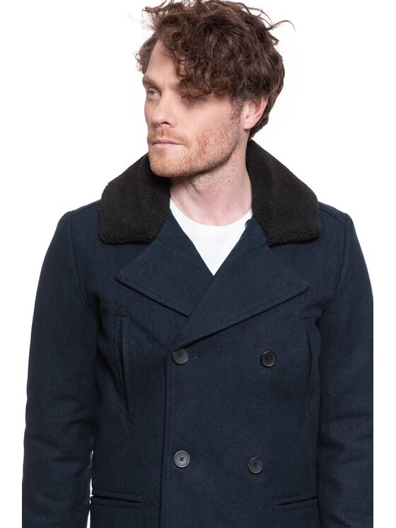 Lee Lee Cappotto PEACOAT Blu Regular Fit