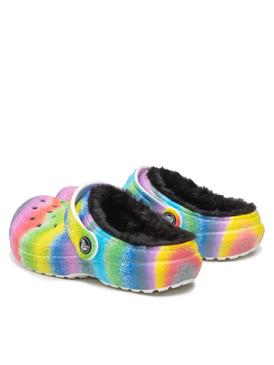 Crocs Crocs Παντόφλες Classic Lined Spray Dye Clog K 208081 Έγχρωμο
