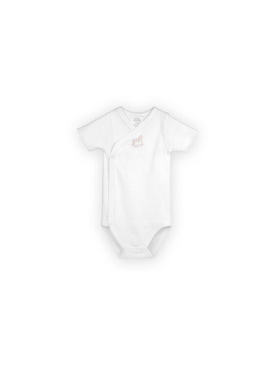Stellou & friends Stellou & friends Komplet body dziecięcych Short Sleeve CROSS-BODY Różowy