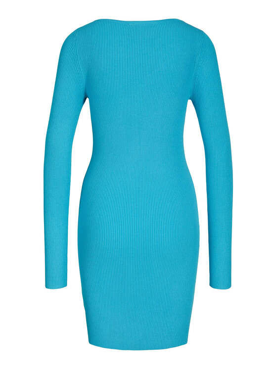 JJXX JJXX Pletena obleka 12243111 Modra Tight Fit