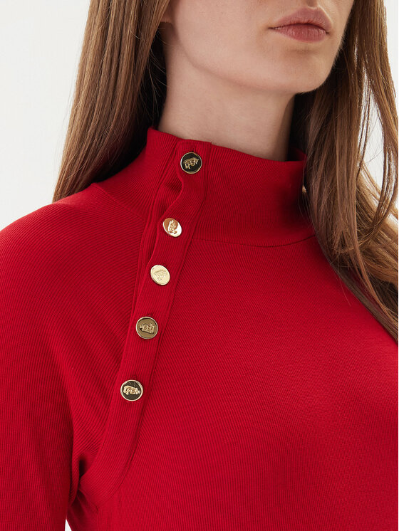LAUREN RALPH LAUREN LAUREN RALPH LAUREN Трикотажна сукня 200980036002 Червоний Slim Fit