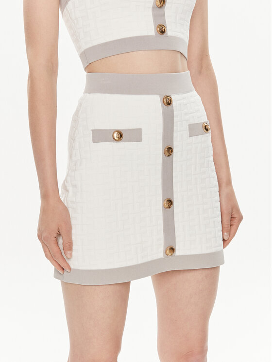 Női Miniszoknya Elisabetta Franchi, Méret: 44, Fehér, GK-98B-42E2-004477