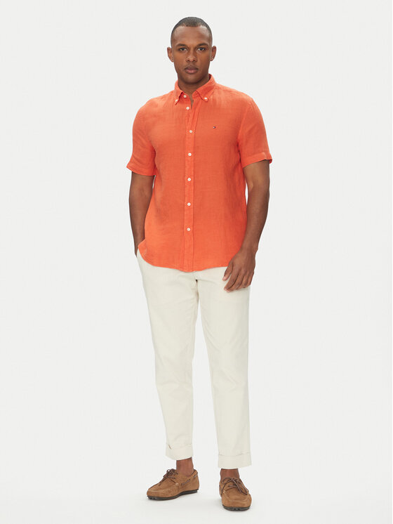 Tommy Hilfiger Tommy Hilfiger Särk MW0MW35207 Oranž Regular Fit