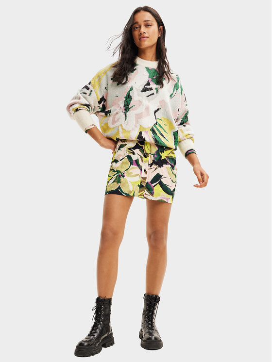 Desigual Desigual Maglione 23WWJF42 Multicolore Oversize