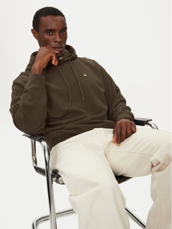 United Colors Of Benetton United Colors Of Benetton Μπλούζα 342ZU201K Καφέ Regular Fit