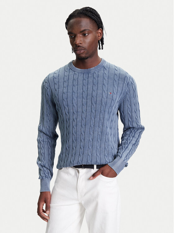 Tommy Hilfiger Tommy Hilfiger Sweter Classic MW0MW39524 Niebieski Regular Fit