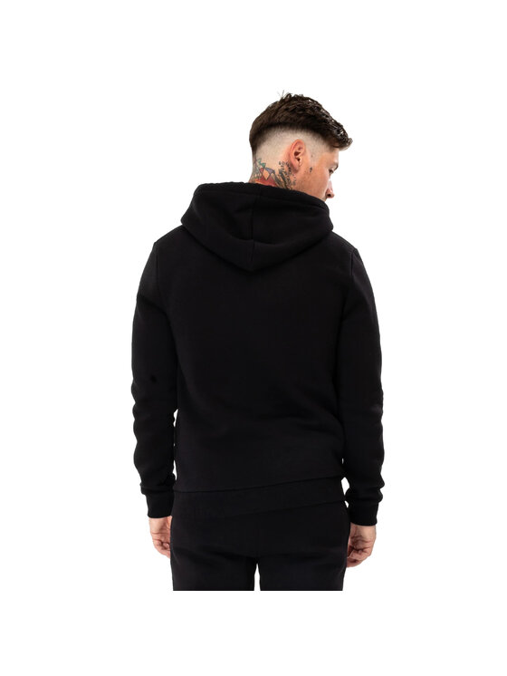 HYPE HYPE Felpa Justhype Scribble Logo Hoodie Nero Regular Fit