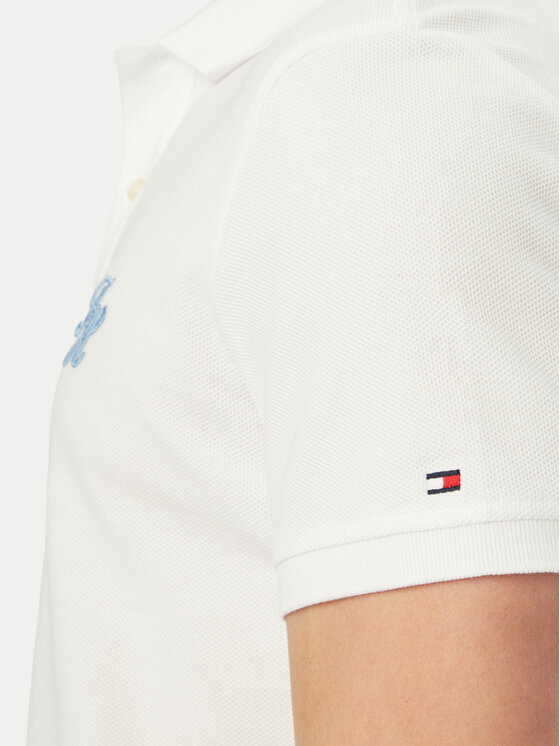 Tommy Hilfiger Tommy Hilfiger Pólóing MW0MW43046 Fehér Regular Fit