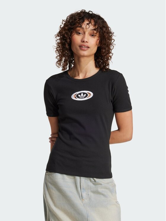 adidas adidas T-Shirt 142305 Czarny Slim Fit