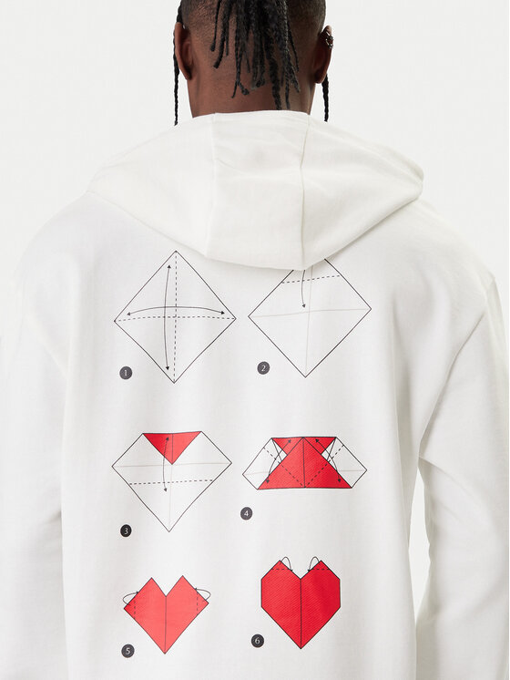 HUGO HUGO Sweatshirt Dalentinos 50554025 Weiß Relaxed Fit