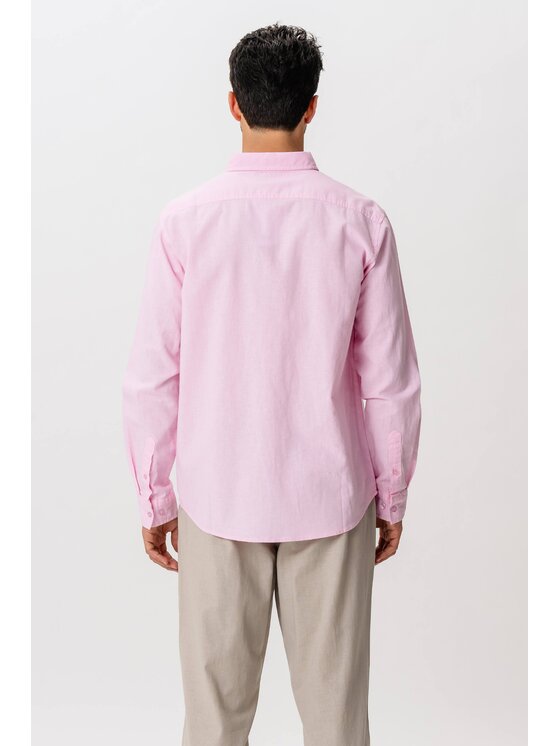 TeeShoppen TeeShoppen Koszula 'Basic Collection' Czerwony Regular Fit
