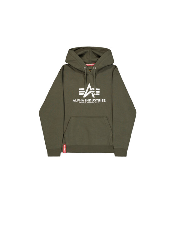 Alpha Industries Alpha Industries Bluza 178312-257 Zielony ciemny Regular Fit