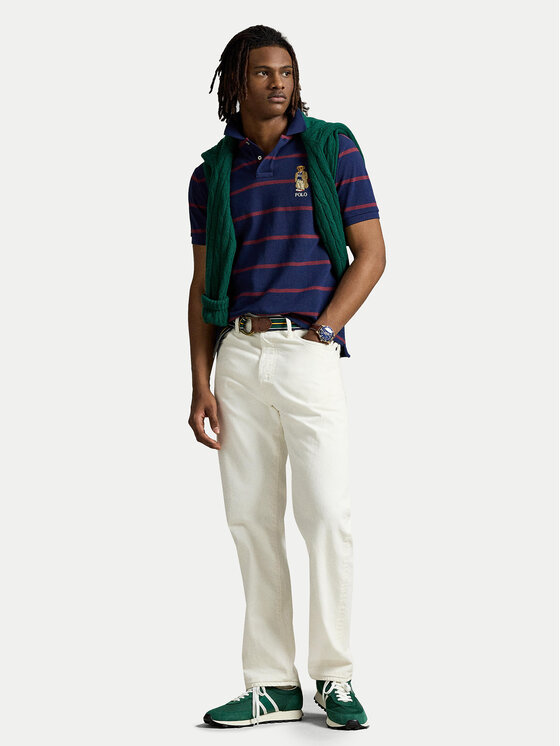 Polo Ralph Lauren Polo Ralph Lauren Pólóing 710971839001 Sötétkék Custom Slim Fit