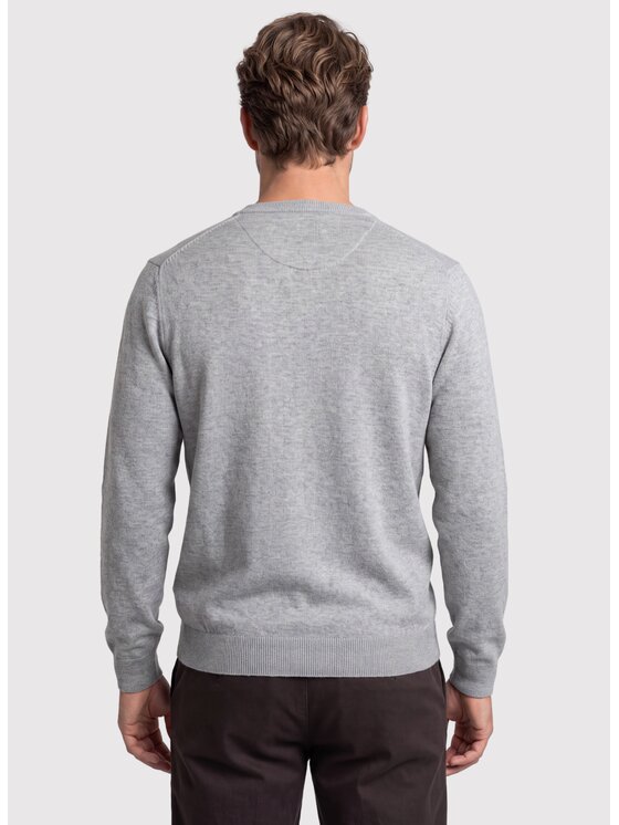 Pako Lorente Pako Lorente Sweter P26WN-2X-010 Szary jasny Straight Fit