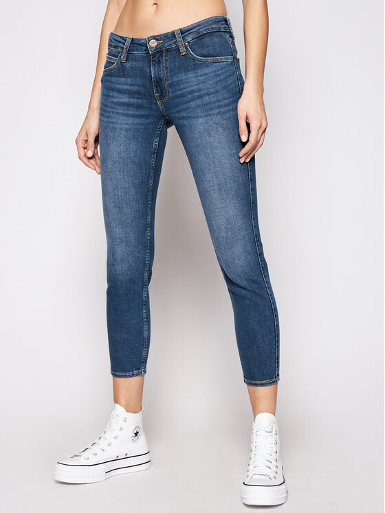 Lee Džínsy Scarlett L526QDTN 112111825 Tmavomodrá Skinny Fit