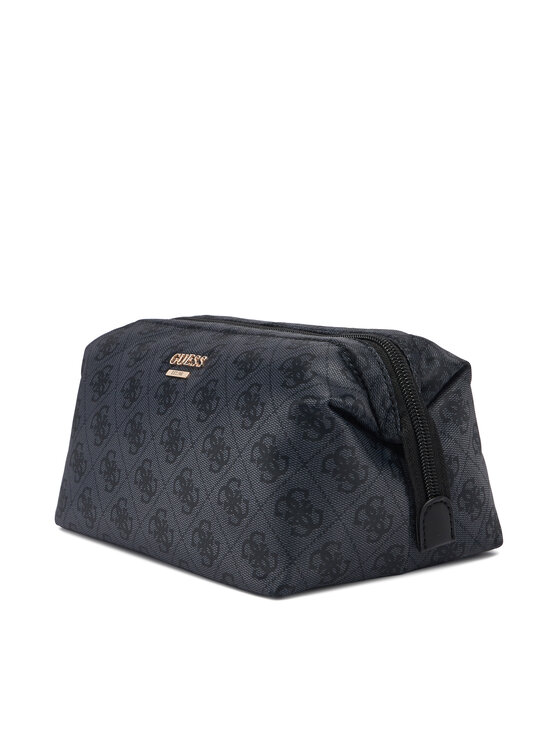 Guess Guess Τσαντάκι καλλυντικών Adrian Logo Travel TWNB21 68851 Σκούρο γκρι