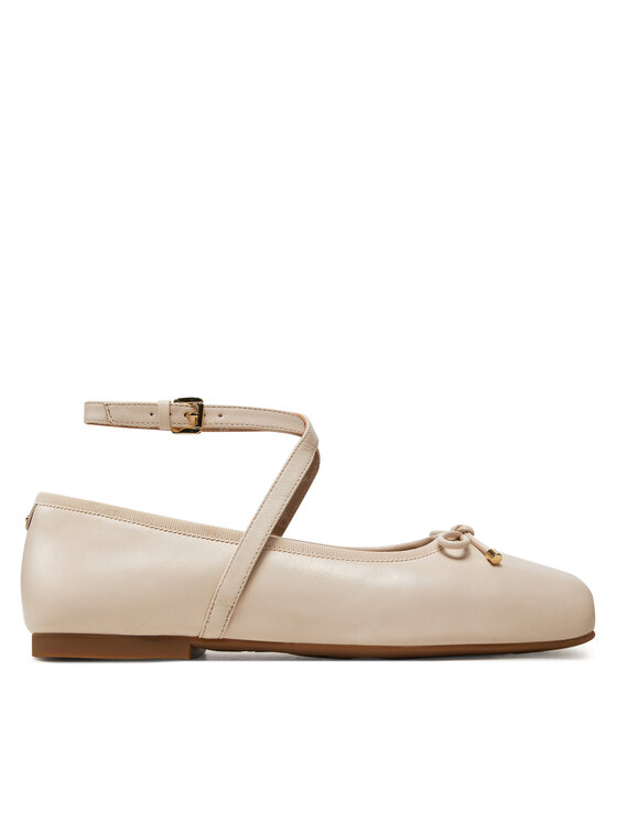 Michael Kors Michael Kors Ballerine Collette Leather Ballet Flat 40T4CTFP1L Beige