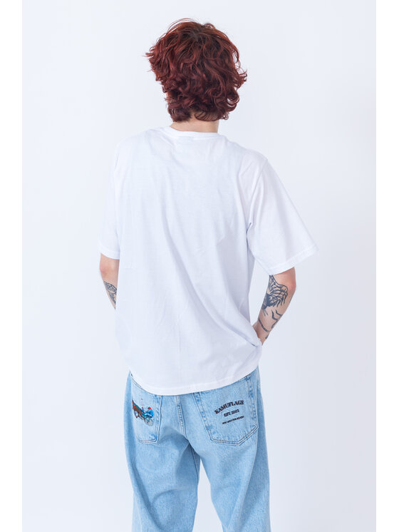 Kamuflage Kamuflage T-Shirt Beemer 2.0 Biały Relaxed Fit