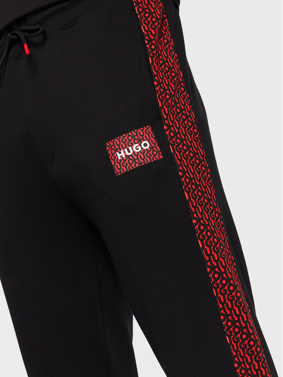 HUGO Hugo Pantaloni da tuta Dacino 50472725 Nero Regular Fit