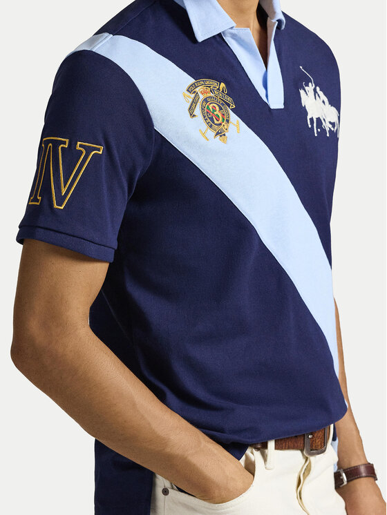 Polo Ralph Lauren Polo Ralph Lauren Polo majica 710B14221001 Mornarsko modra Regular Fit