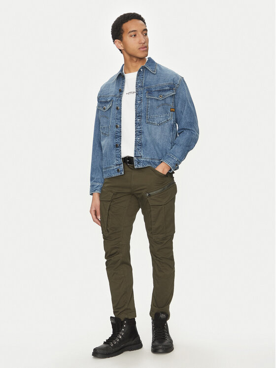 G-Star Raw G-Star Raw Hlače Rovic D02190-5126-6059 Zelena Tapered Fit