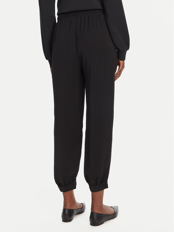 Liu Jo Sport Liu Jo Sport Medžiaginės kelnės TA5138 TS923 Juoda Regular Fit