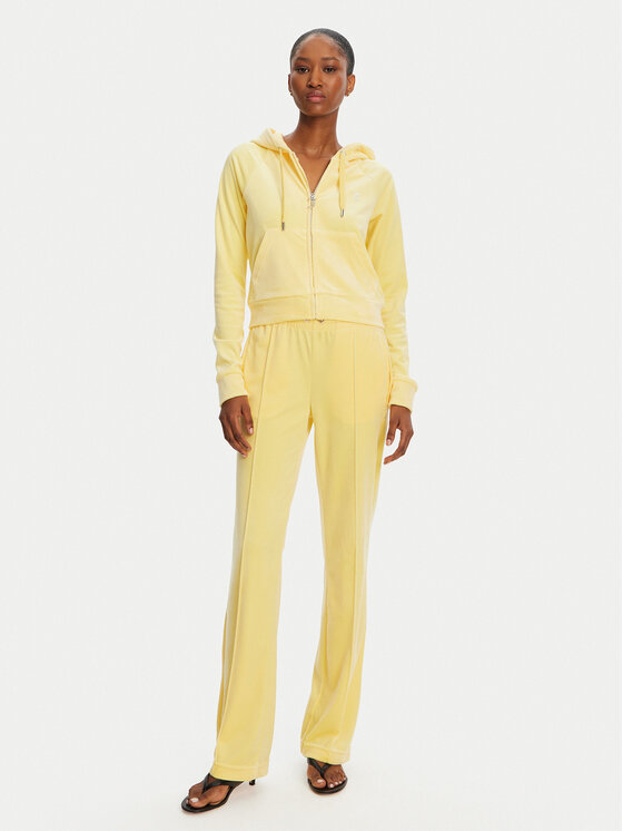 Juicy Couture Juicy Couture Teplákové kalhoty Tina JCAPW045 Žlutá Regular Fit