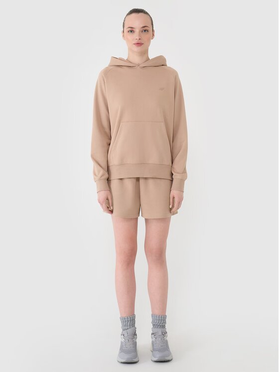 4F 4F Felpa 4FWSS25TSWSF1542-83S Marrone Regular Fit