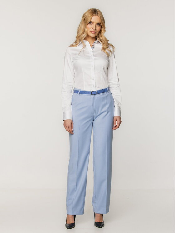 Willsoor Willsoor Koszula 61460 Biały Slim Fit