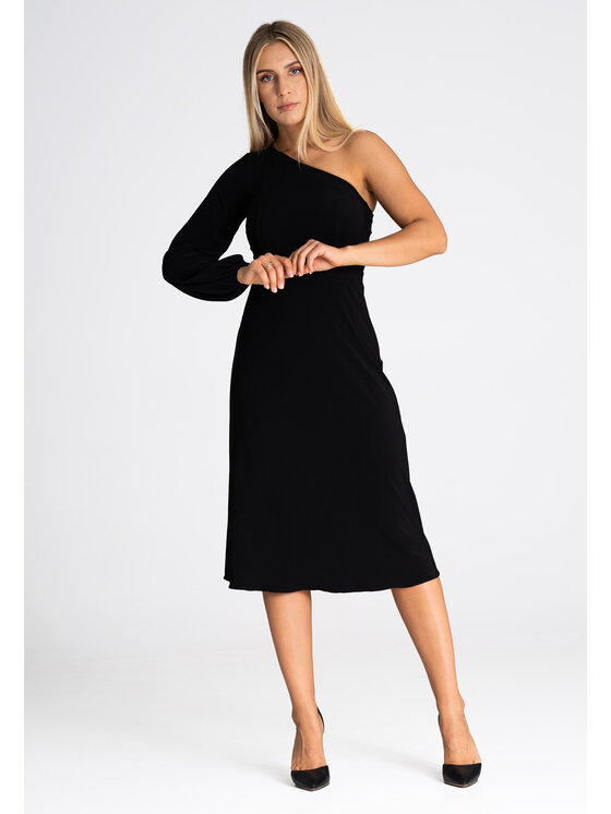 FIGL FIGL Sukienka M962 Czarny Regular Fit