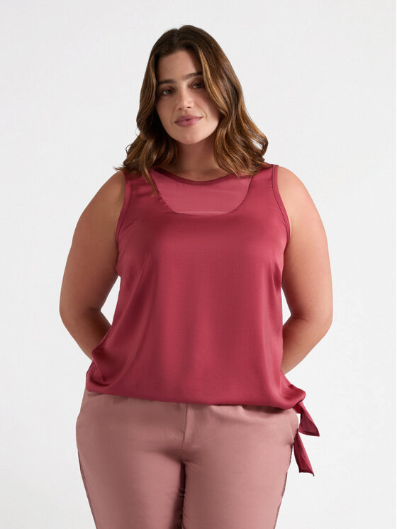 Fiorella Rubino Fiorella Rubino Blusa 2755T002246N029 Bordeaux Slim Fit