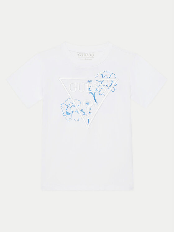 Guess T-Shirt L5GI09K 8HM4 Biały Regular Fit