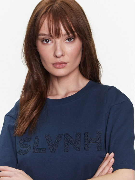 Silvian Heach Silvian Heach Футболка GPP23126TS Голубий Regular Fit
