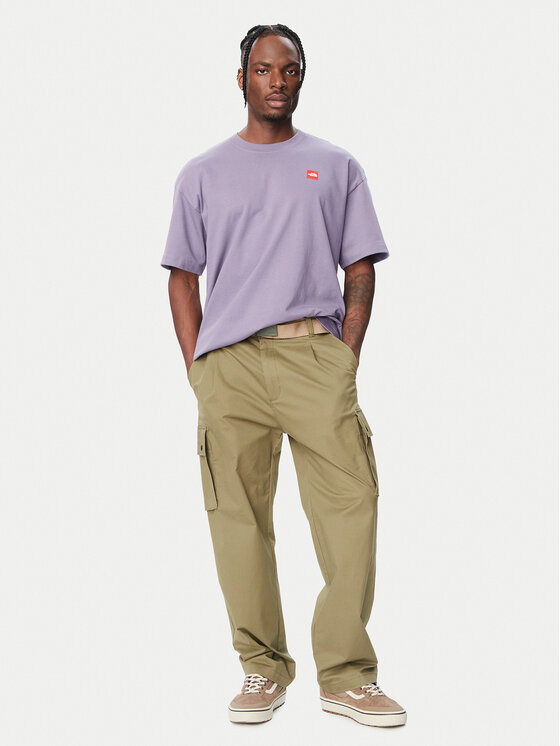 The North Face The North Face T-Shirt Red Box NF0A8EG5NNK1 Fioletowy jasny Relaxed Fit