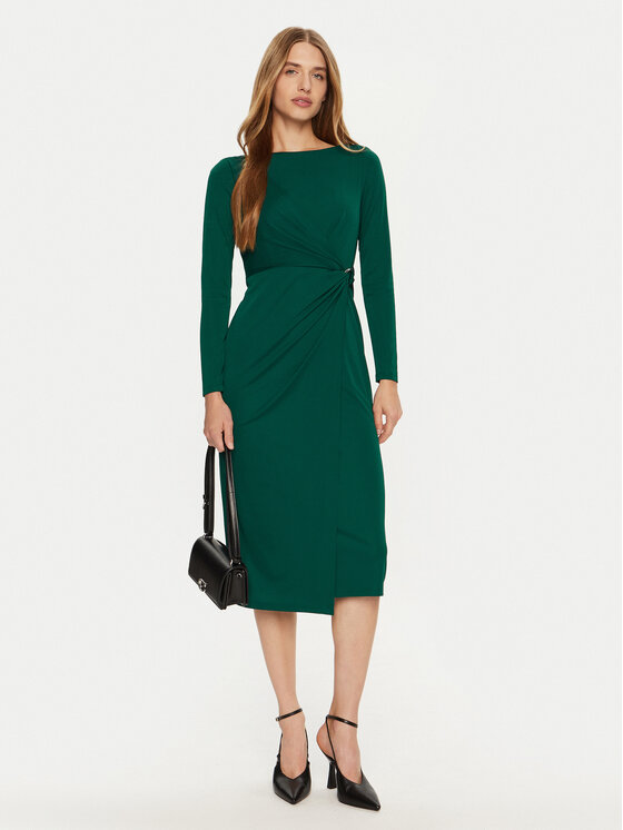 LAUREN RALPH LAUREN LAUREN RALPH LAUREN Cocktail obleka 253919794004 Zelena Slim Fit