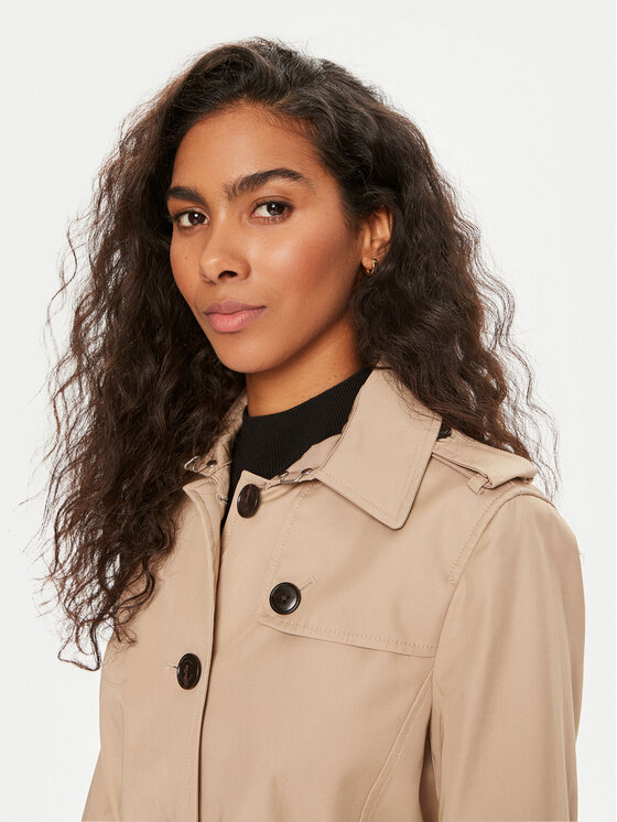 Tommy Hilfiger Tommy Hilfiger Trench Heritage Single WW0WW24966 Bež Regular Fit