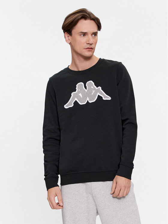 Kappa Sweatshirt Airvit 3032BZ0 Noir Regular Fit Modivo