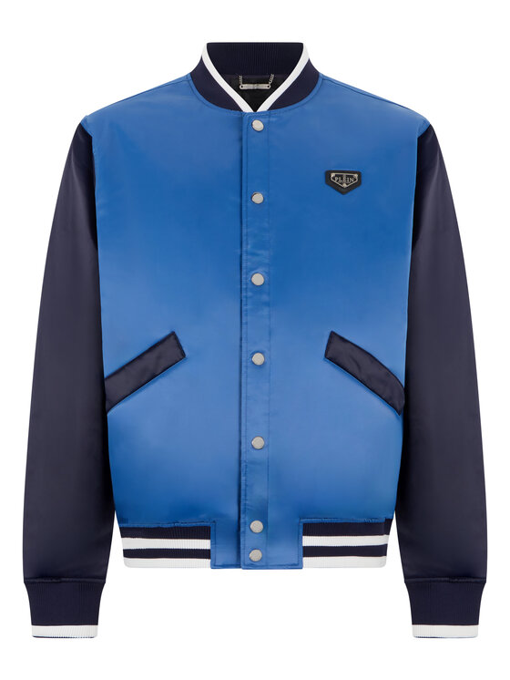 PHILIPP PLEIN PHILIPP PLEIN Kurtka bomber 31476 Niebieski jasny Regular Fit