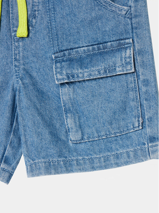 United Colors Of Benetton United Colors Of Benetton Bavlnené šortky 4AD7G901O Modrá Regular Fit
