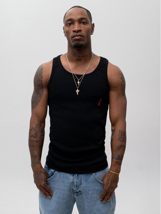 Jigga Wear Męski Jigga Wear Tank top, rozmiar M Czarny, 128525 Klasyczna koszulka bez rękawów