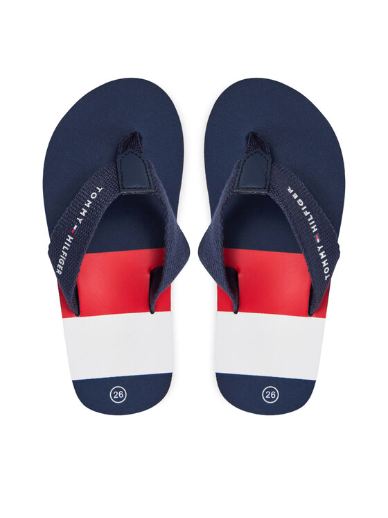 Tommy Hilfiger Čības uz pirksta T3B8-33446-0058 M Tumši zils